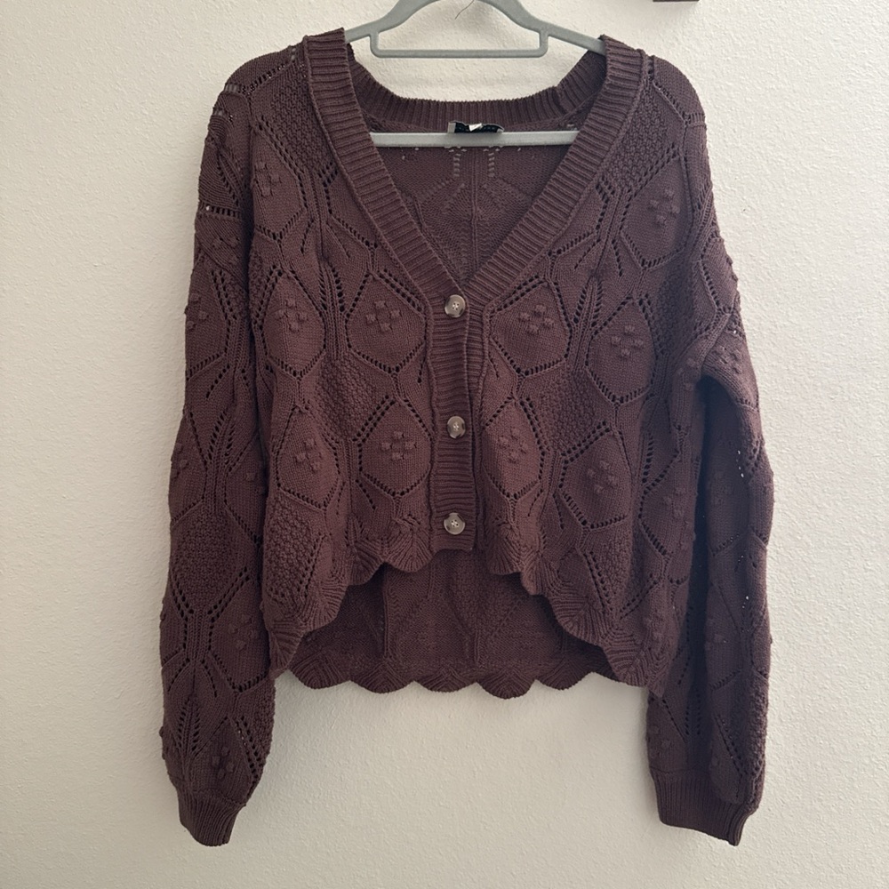 Mocha Brown Knit Women's Sweater
